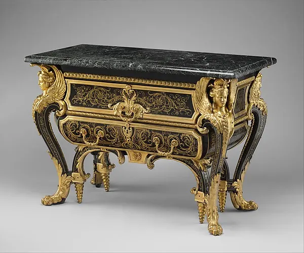 Commode en marqueterie de laiton gravé et d'écaille, André-Charles Boulle, vers 1710