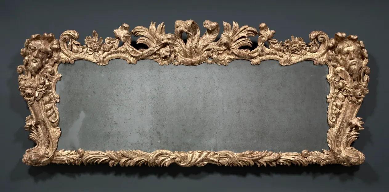 Trumeau en bois sculpté et doré de James Pascall, Angleterre, vers 1740